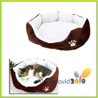 Indoor Dog Pet Puppy Cat Kitten Soft Fleece Winter Warm Bed House Nest 