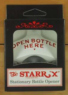 White OPEN BOTTLE HERE Starr X Wall Mount Bottle Opener  