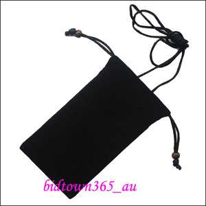 Cell Phone Mobile Black Neck Strap Sleeve Case Pouch Bag For Iphone 3G 