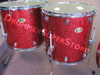 Ludwig Centennial Maple Drum Set 22 4pc Shell Pack Red Sparkle ALMOST 
