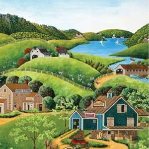   the Barns   1000 Pieces Jigsaw Puzzle By Buffalo Games Toys & Games