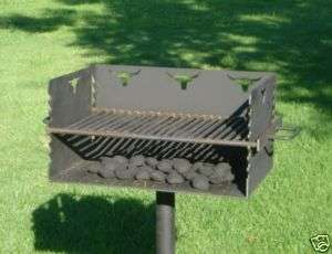 State Park Camping Campsite Cowboy Charcoal Grill  