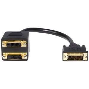   Splitter Cable. DVI 1TO2 M/F SPLITTER CABLE VIDCBL. 1ft   Black