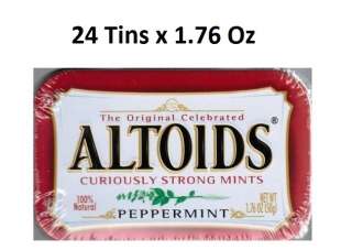 Altoids Curiously Strong Mints   Peppermint 24 1.76oz Tins  