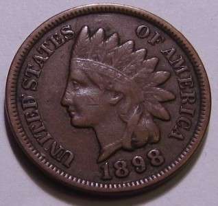   INDIAN HEAD CENT HIGHER GRADE EXTRA FINE CHOCOLATE BROWN COIN  