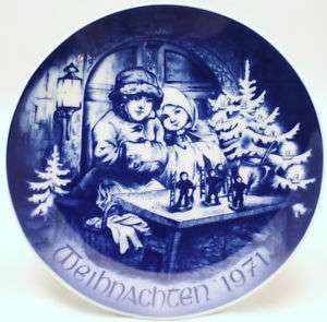 Weihnachten 1971 Christmas Plate Bareuther Germany  