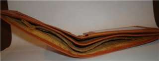 NEW DEER Buck Doe Tree Scene Hunting Tan Genuine Leather BiFold Wallet 