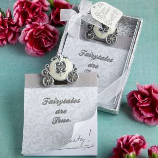   truly magical way with these Cinderella’s carriage note pad favors