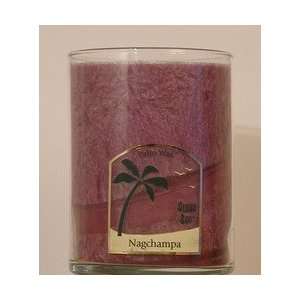  Aloha Bay Palm Wax Candles   Jar Nag Champa, Purple 15 oz 