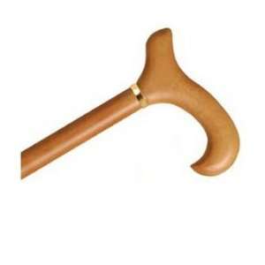  Natural Wood Cane with Derby Handle (Each) Health 