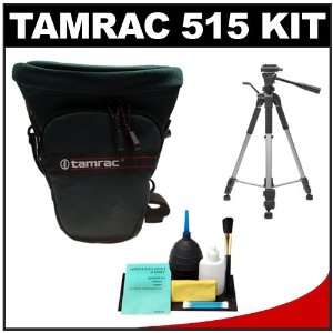  Bag Holster Case (Forest Green) + Tripod + Accessory Kit for Canon 