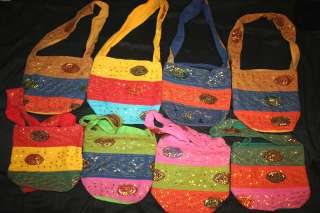 10 BAGS Hand made long Purse wholesale boho gypsy INDIA  