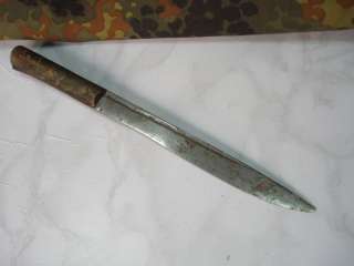 1700s LONG KNIFE w/NATURAL HORN HANDLE   RARE  