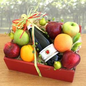 Organic Fruit and Sparkling Juice Gift Basket  Great Organic Gift 