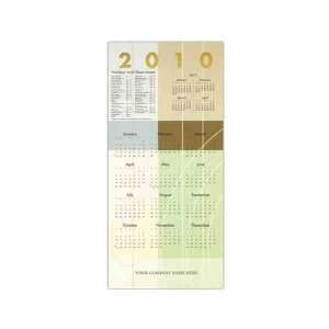   Foil   Calendar card, 2010, with fresh start design.