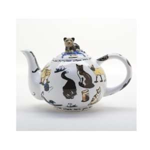  Ceramic Teapot 2 cup Paul Cardew Cats Design Kitchen 
