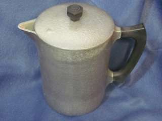 Vintage 1940 Club Hammercraft Aluminum Coffee Pot  