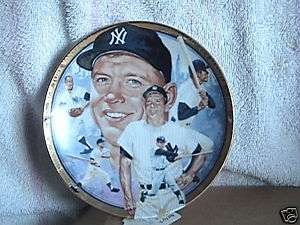 1992 Hamilton Collection Mickey Mantle Plate Yankees  