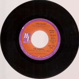 VAN McCOY the shuffle 45 rpm promo DISCO VG+ MC COY  