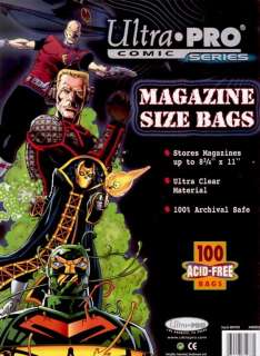COMIC BOOK BAG ULTRA PRO Magazines Size PACK 100 BAGS  