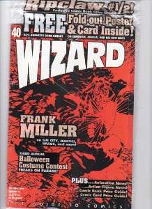 WIZARD COMIC PRICE GUIDE Free POSTER & CARD 1994 Sealed  