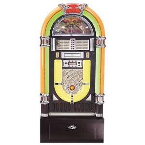   Crosley CR12 3 Full Size 3 CD Jukebox with Storage Base Electronics