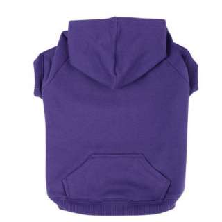 ZACK & ZOEY BASIC Purple DOG HOODIE SWEATER CLOTHES  