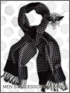 MS121 Black Grey Knit Mens Winter Shawl Long Scarf Wrap  