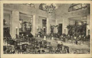 NEW YORK CITY Biltmore Hotel Palm Court c1910 PC  