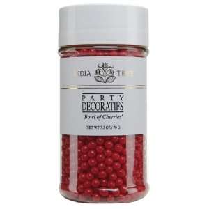 India Tree Bowl of Cherries Decoratifs, 3 1/2 oz Jar  