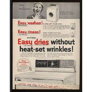  1957 Easy Combomatic Washer Dryer Print Ad (12050)
