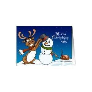  Abby   Christmas Deer Greeting Card Card Health 