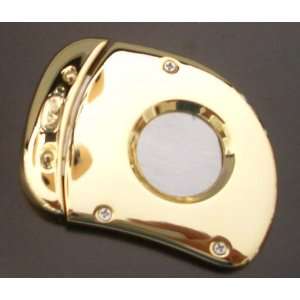 Cigar Cutter Gold Plated Tarnish Proof Great Groomsmen or Executive 