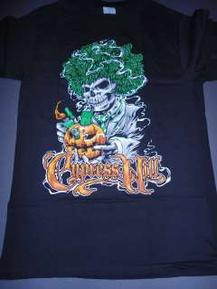 CYPRESS HILL Skeleton Smoking Pumpkin Pipe T Shirt **NEW Sm S  