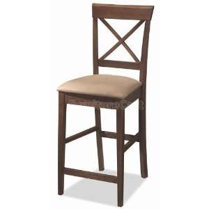 Coaster Furniture Mix and Match Cross Back 24 inch Barstool (Walnut 