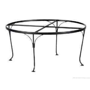 Woodard Universal Wrought Iron Coffee Patio Table Base Only Hammered 