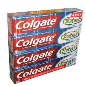 Colgate Total Whitening Toothpaste Gel 7.8 Ounce Tube 