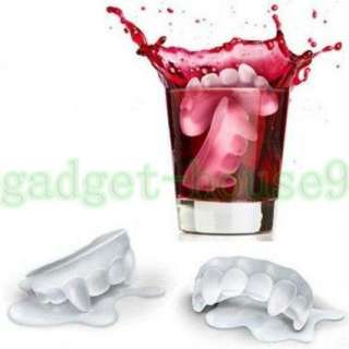   Cube Tray Mold Jelly Silicone Cool Blooded Vampire False Teeth Shaped