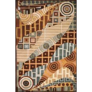   New Wave Contemporary Wool Area Rug 2.00 x 3.00.