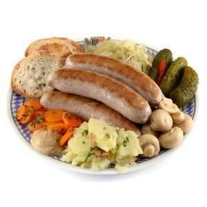Cooked Bavarian Style Bratwurst  Grocery & Gourmet Food