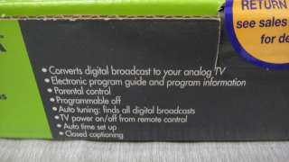   Digital to Analog TV Tuner Converter Box for Regular TV Sets   