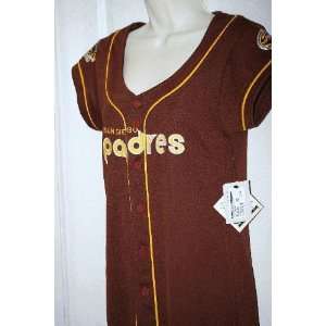  Womens Padres Cooperstown Collection Brown Baseball 