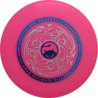 Pink Daredevil 175 gram Ultimate Frisbee Game Disc  