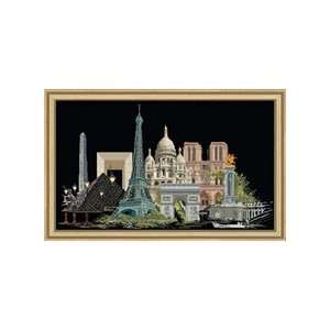   Paris Black Collection Counted Cross Stitch Kit Arts, Crafts & Sewing