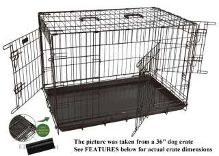 EliteField 3 Door Folding Dog Crate Cage Kennel 5 Sizes  