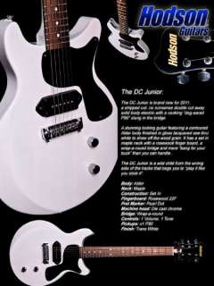    Trans White Double cutaway Set Neck Les Paul Electric guitar  