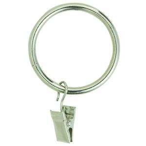    Home Impressions Clip Rings, NICKEL CURTAIN RINGS