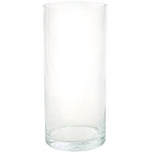  10 Clear Glass Cylinder Vase 
