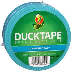 New Craft Duct Tape Tranquil Teal Green Blue Duck Tape 20 yd  