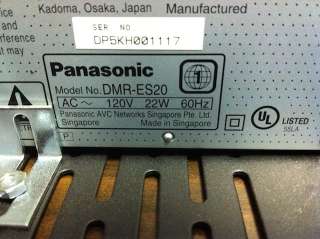 Panasonic DMR ES20 DVD Recorder / Player DVD RAM DVD R DVD RW w/ rack 